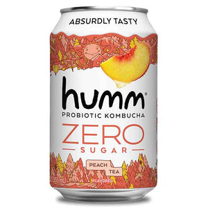Humm - Kombucha Peach Tea Zero, 12fo | Pack of 6