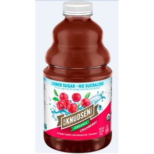 Knudsen – Organic Cranberry Low Sugar Juice, 48 fl oz | Pack of 8