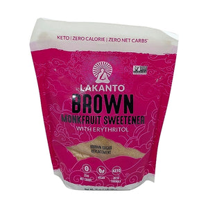 Lakanto - Brown Monkfruit Sweetener, 16 Oz - Pack of 8
