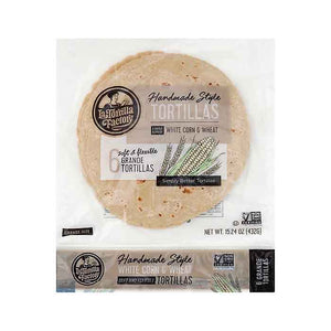 La Tortilla Factory - White Corn Tortillas Grande, 15.24oz | Pack of 12