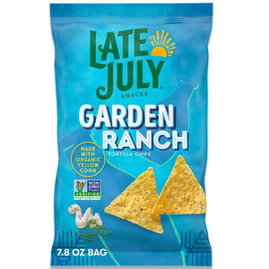 Late July - Tortilla Chips Garden Ranch, 7.8 Oz | Pack of 12