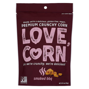 Love Corn - Love Corn BBQ, 4oz | Pack of 12