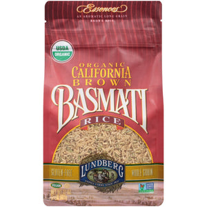 Lundberg - Basmati Organic Gluten Free Brown Rice, 32 Oz - Pack of 6