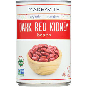 Made With - Organic Dark Red Kidney Beans, 15 oz | Pack of 12