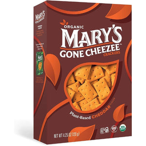 Mary's Gone Crackers - Cheddar Cheezee Crackers, 4.25 Oz | Pack of 6