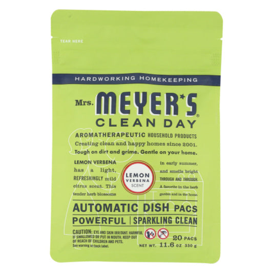 Mrs Meyers Clea - Dishwasher Packets - Lemon Verbena, 12.7oz (Pack of 6)