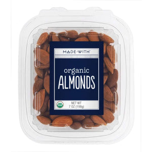 Made With - Organic Almonds Tub, 7 oz | Pack of 12