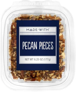 Made With - Pecan Pieces Tub, 6.25 oz | Pack of 12