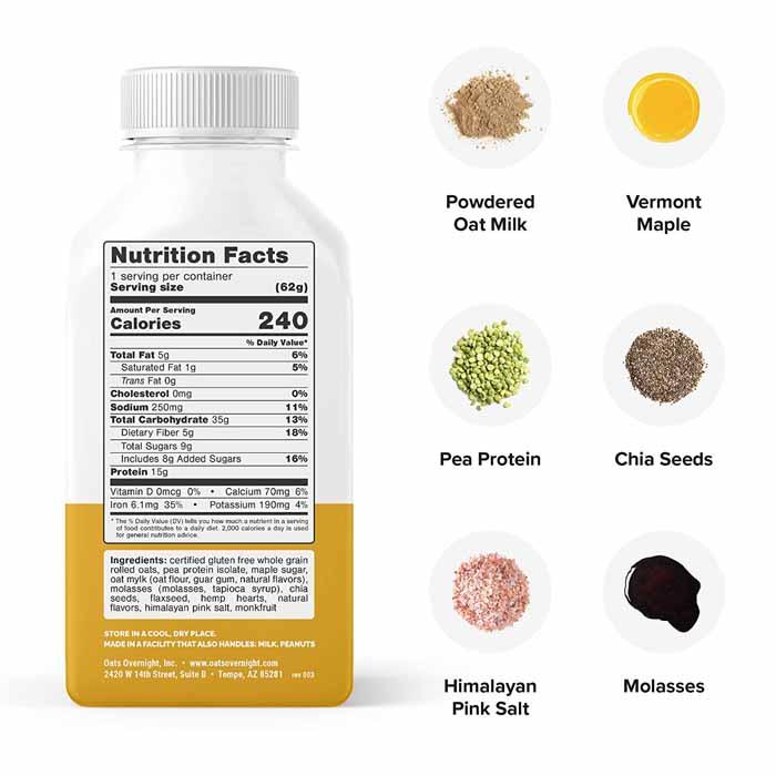 Oats Overnight - Protein Shake, 2.2oz | Multiple Flavors