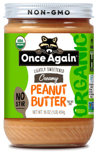 Once Again Butter Peanut No Stir Organic 16 OZ - Pack of 6