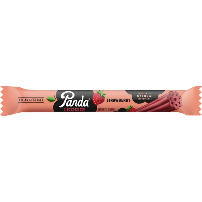 Panda-Natural Licorice Bars  Strawberry