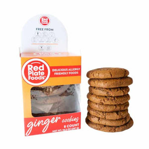 Red Plate Foods - Cookies Ginger, 8Ct, 10.5oz | Pack of 6