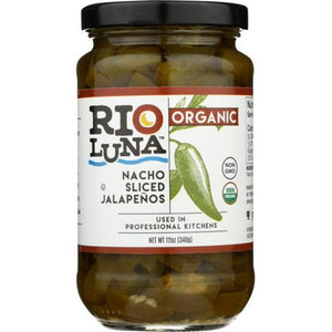 Rio Luna Organic - Sliced Nacho Jalapeno Peppers, 12 Oz | Pack of 12