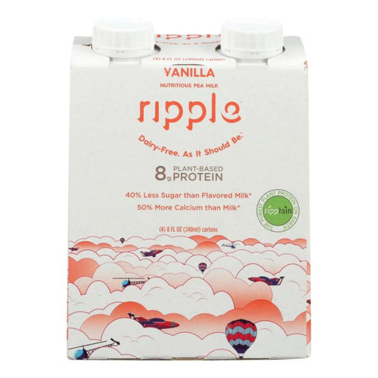 Ripple - Milk Aseptic Vanilla, 32 Fl Oz (4-Pack) | Pack of 4
