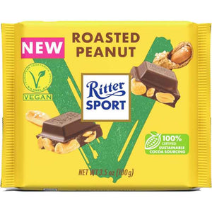 Ritter Sport - Chocolate Bar Roasted Peanut, 3.5oz | Pack of 11