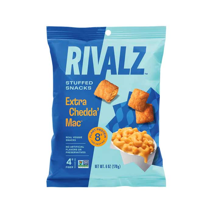 Rivalz - Extra Chedda' Mac Stuffed Snacks, 6oz