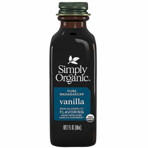 Simply Organic - Vanilla Flavor No Alcohol, 2 Oz | Pack of 6