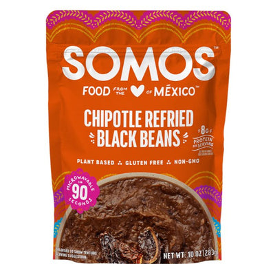 Somos - Refried Beans - Chipotle, 10oz (Pack of 6)