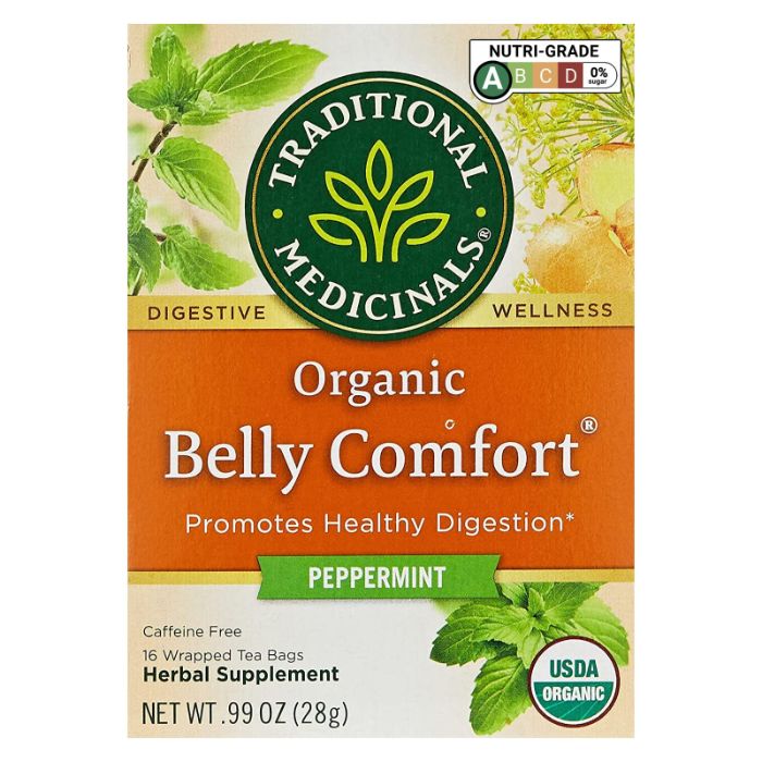 Traditional Medicinals – Belly Comfort Peppermint Tea, 16 Bags | Pack of 1