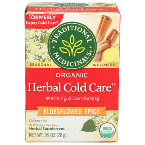 Traditional Medicinals – Herbal Cold Care Organic Tea, 16 Bags | Pack of 6