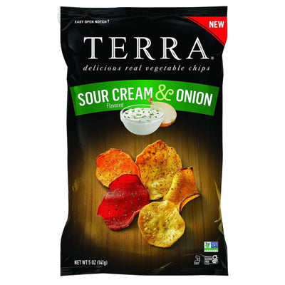 Terra Chips - Chips - Sour Cream And Onion, 5oz (Pack of 12)