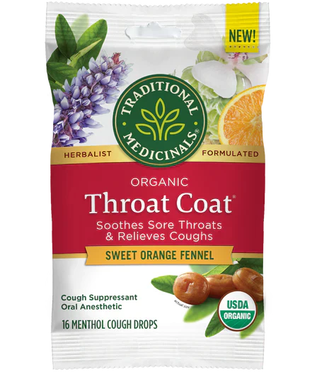 Traditional Medicinals – Lozenge Sweet Orange Fennel, 16 Pieces | Pack of 12