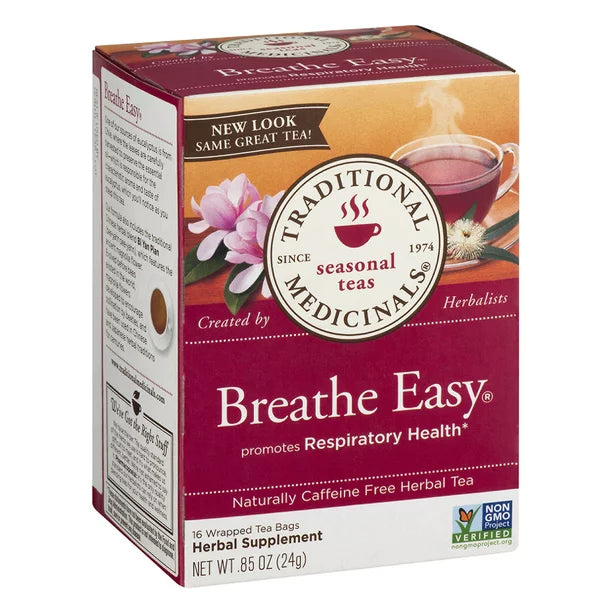 Traditional Medicinals – Breathe Easy Tea, 16 Bags | Pack of 6