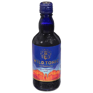 Wild Tonic – Blackberry Mint Kombucha, 12 fl oz | Pack of 12
