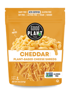 Good Planet Foods - Plant-Based Cheddar Cheese Shreds, 8oz