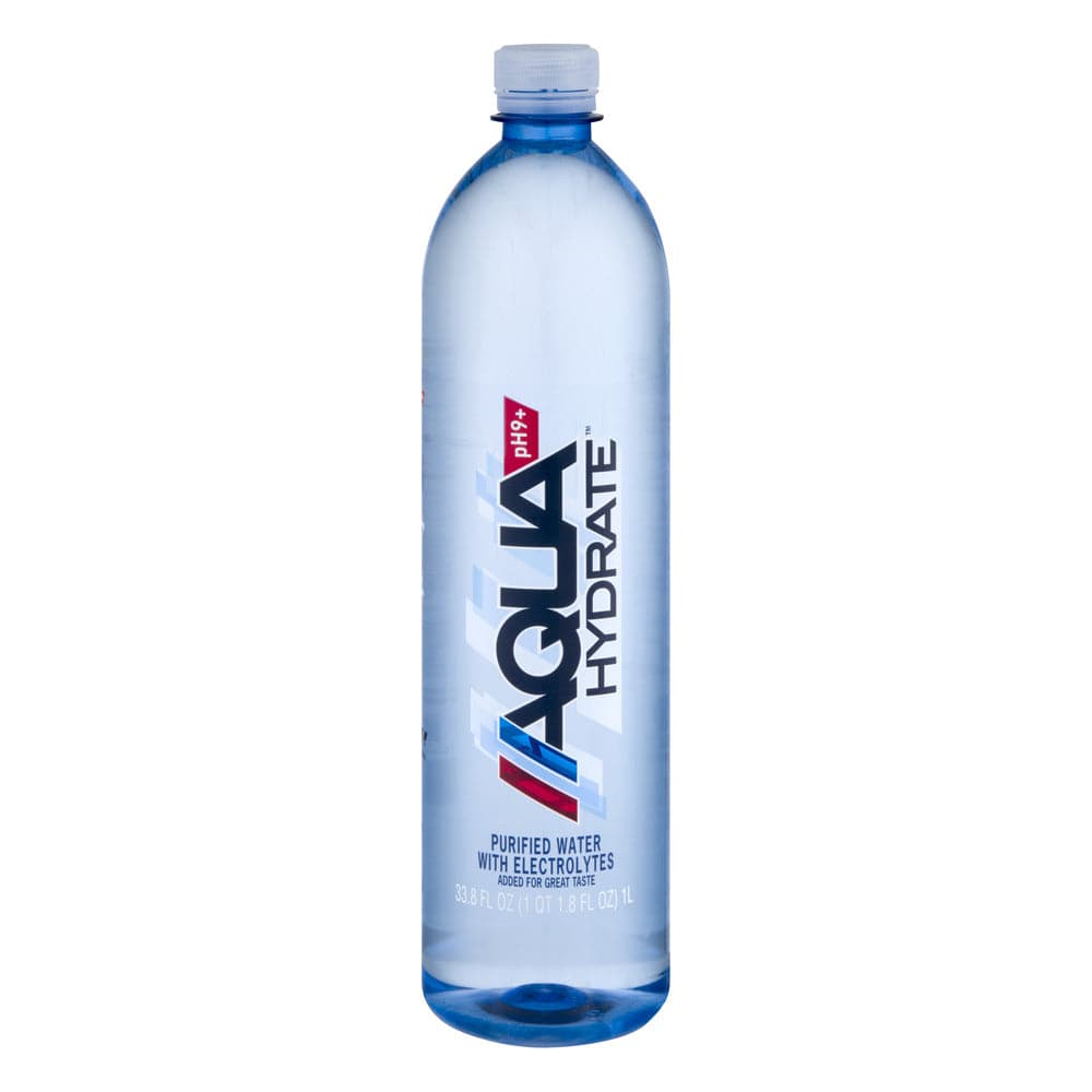 AquaHydrate Purified Water with Electrolytes, 33.8 Fl. Oz.
| Pack of 12 - PlantX US