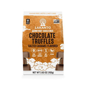 LAKANTO Truffles Chocolate Salt Caramel Flavored, 3.63 oz
 | Pack of 10