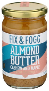 Fix & Fogg - Cashew & Maple Almond Butter, 10 OZ | Pack of 6