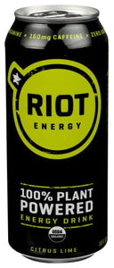Riot Energy, Citrus Plant Based Energy Drink, 16 oz
 | Pack of 12