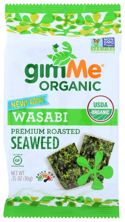 Gimme Wasabi Flavored Roasted Seaweed Snacks 0.35 Oz
| Pack of 12 - PlantX US