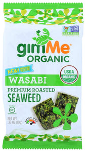 Gimme Wasabi Flavored Roasted Seaweed Snacks 0.35 Oz
 | Pack of 12