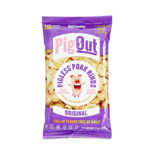Pigout Vegan Pork Rind Original, 3.5 oz
 | Pack of 12