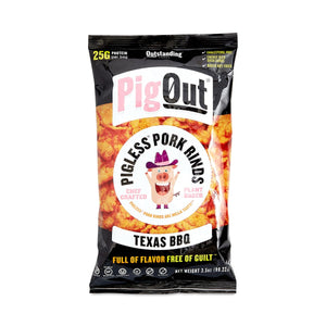 Pigout Vegan Pork Rind Texas Bbq, 3.5 oz
 | Pack of 12