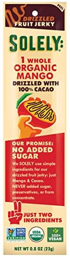 Solely - Fruit Jerky - Mango Chocolate, 0.8oz (Pack of 12)