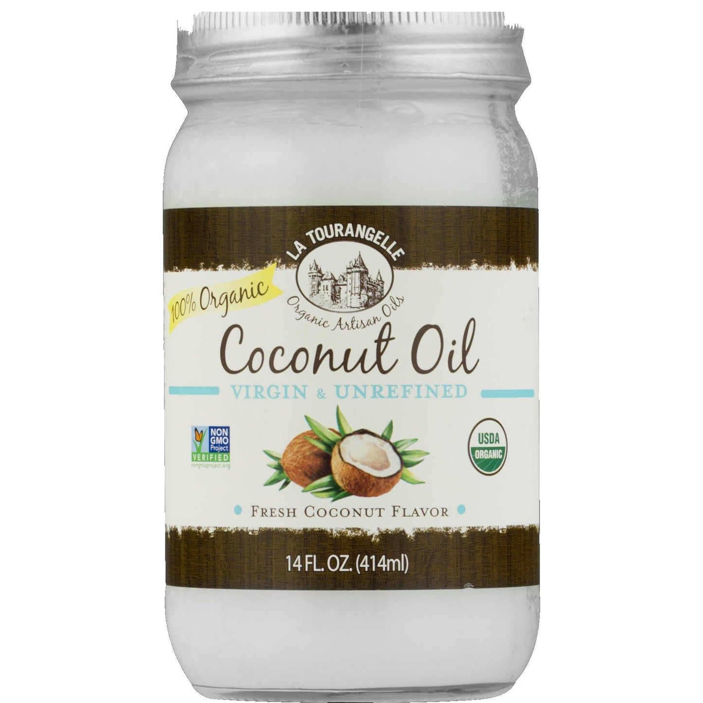 La Tourangelle, Organic Virgin Coconut Oil, 14 fl oz
| Pack of 6 - PlantX US