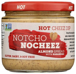 Notcho Nocheez Almond Spread with Habanero Hot Cheese Dip 12 Oz
| Pack of 6