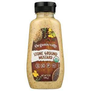 Organicville - Organic Stone Ground Mustard, 12 Oz | Pack of 12