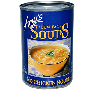 Amy's - Organic Low Fat Soup No Chicken Noodle, 14.1 Fl Oz | Pack Of 12