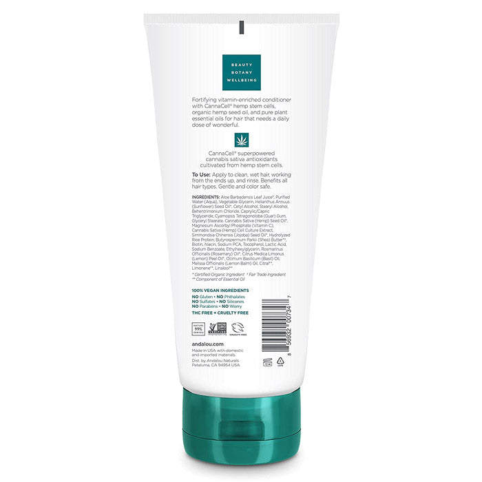 Andalou Naturals - CannaCell Vitamin Conditioner Daily Dose, 8.5 fl oz - back