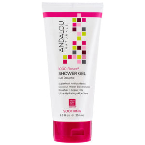 Andalou Naturals - Soothing Shower Gel Sensitive 1000 Roses, 8.5 fl oz