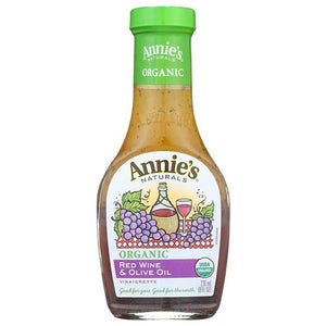 Annie's Homegrown - Organic Red Wine & Olive Oil Vinaigrette, 8 fl oz | Pack of 6