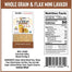 Atorias - Mini Whole Grain Flax Lavash, 8oz - Back