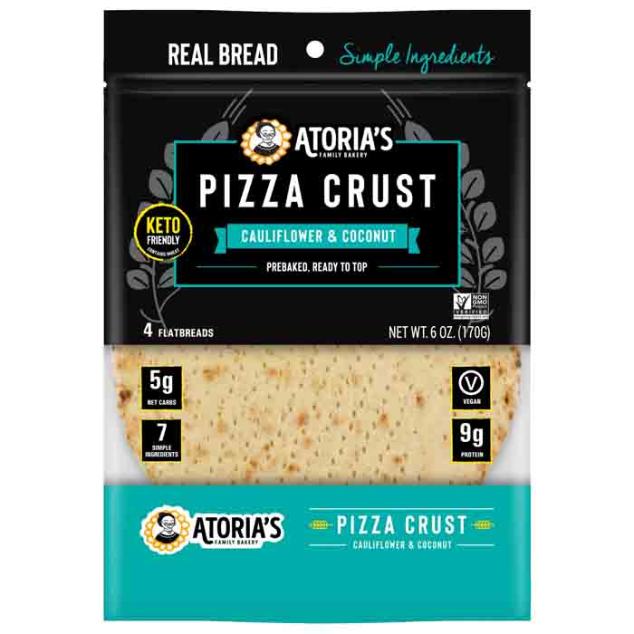 Atorias - Pizza Crust Cauliflower Coconut, 6oz 