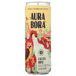 Aura Bora - Cactus Rose Sparkling Water, 12oz