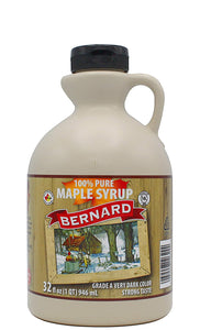 Bernard - Pure Maple Syrup Very Dark, 32oz | Pack of 6