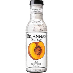 Briannas - Home Style Dressing Rich Poppy Seed, 12oz | Pack of 6